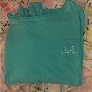vineyard vines teal women’s long sleeve